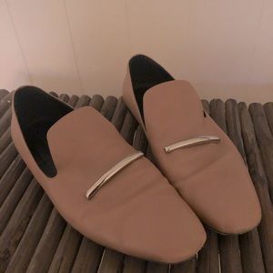 Via Spiga all Leather Loafer Flats Tan sz 9